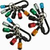 Florida Tools Bit Holder Caddy 6 Piece 1/4 inch Hex Shank Bit Holder Aluminum With  Locking Carabiner, 3PK FT-BITCADDY-3